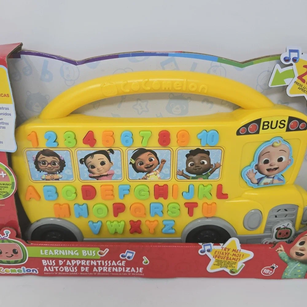 Cocomelon Learning Bus over 85 Learning Phrases Counting Alphabet Music 18 mnths
